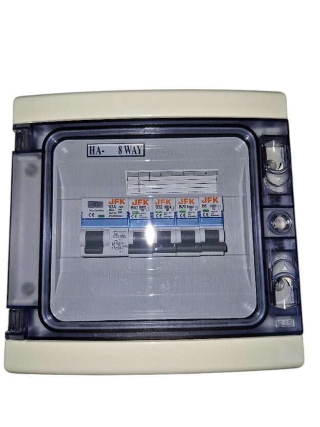 Plastic Consumer Unit 4 Way + 30mA RCD - JFK Electrical