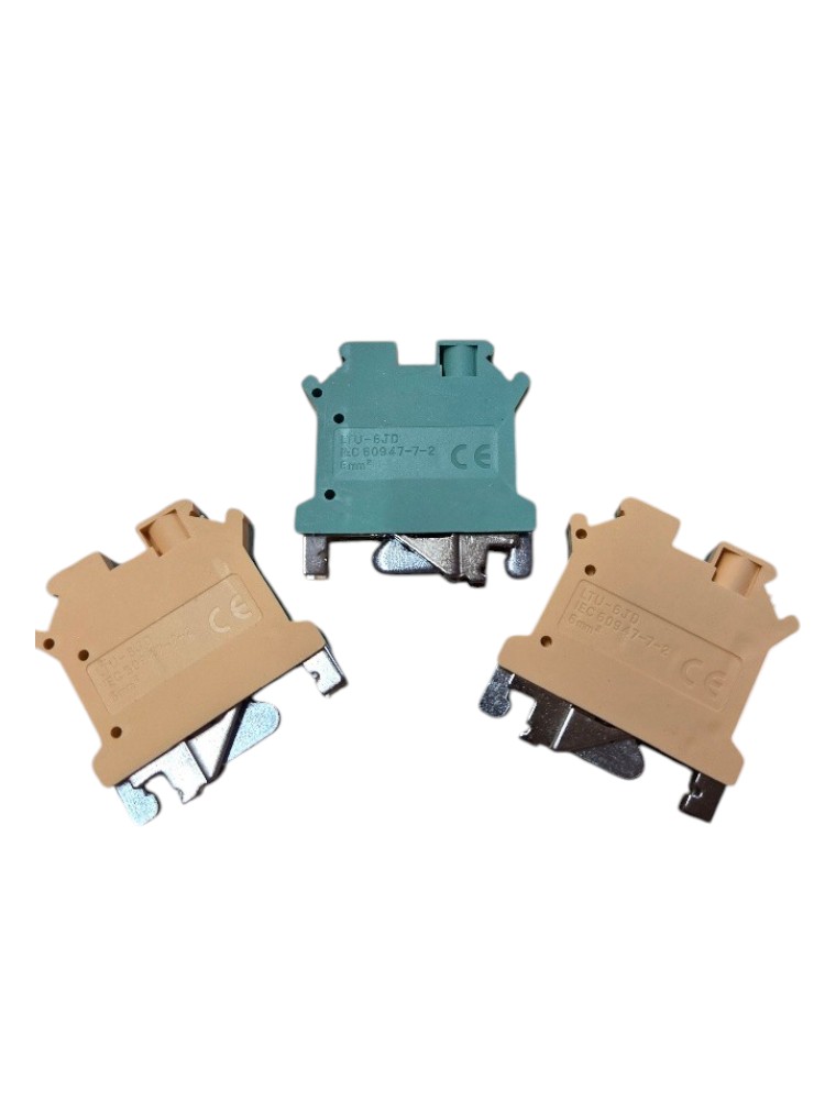 Earth DIN Rail Terminal Connectors 6mm - Image 2