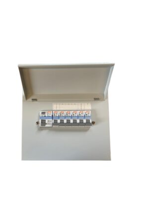 6 Way Metal Consumer Unit + 80Amp 30mA RCCB