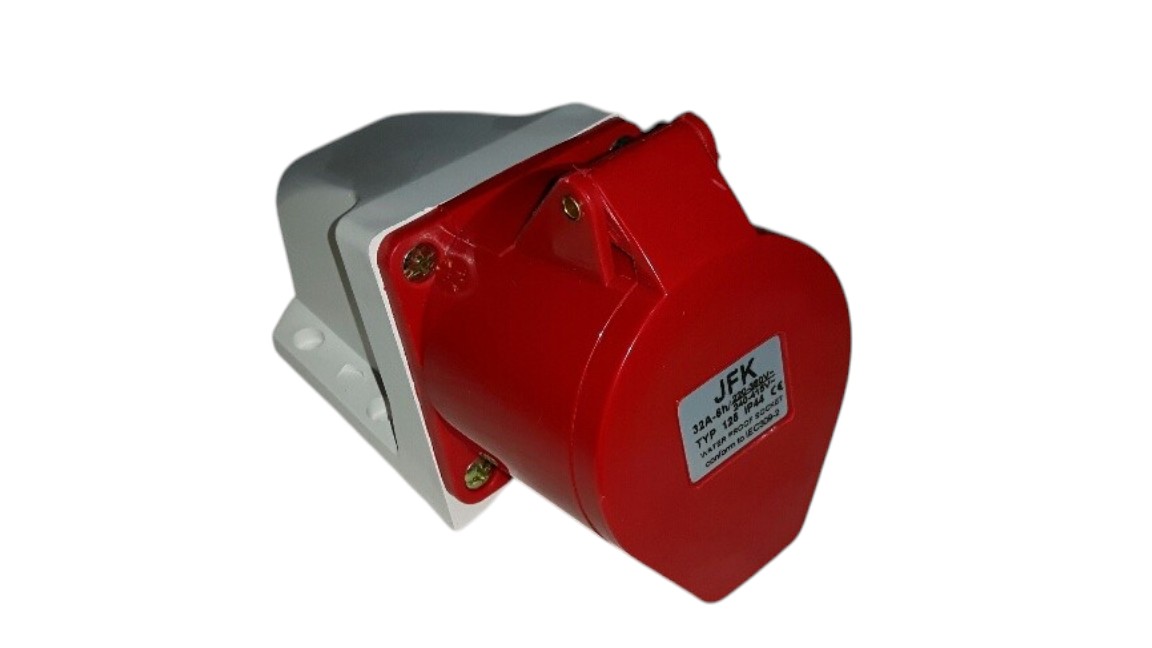 32 Amp 5 Pin 415 Volt Wall Socket